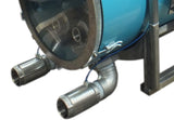 Horizontal releaser pump in stainless steel tank 14"i.d.