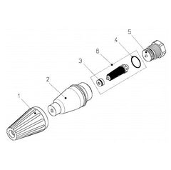 Turbo nozzle ST-457 6000psi 212°F (repair kit)