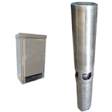 Vertical releaser with pump in stainless steel horizontal