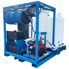 250Gal unit high pressure washer with diesel burner 24hp honda D / elect.